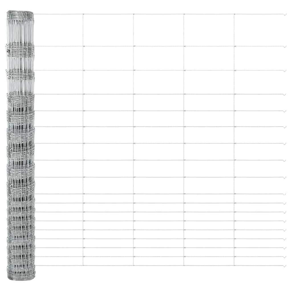 Recinzione in rete saldata con punte 25 x 1,5 m - Acciaio zincato