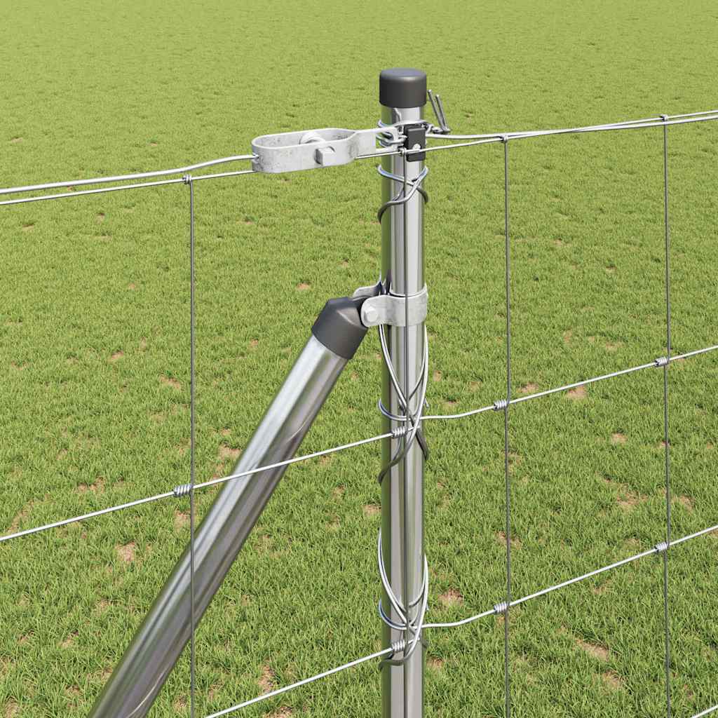 Recinzione in rete saldata con punte 25 x 1,6 m acciaio zincato