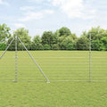 Recinzione in rete saldata zincata 25 x 1,6 m con pali