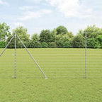 Recinzione in rete saldata zincata 25 x 1,6 m con pali