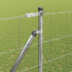 Recinzione in rete saldata zincata 25 x 1,6 m con pali