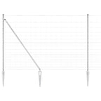 Recinzione in rete saldata zincata 25 x 1,6 m con pali