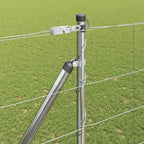 Recinzione in rete saldata zincata 25 x 1,6 m con pali