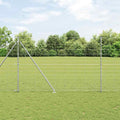 Recinzione in rete saldata zincata 25 x 1,6 m con pali