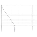 Recinzione in rete saldata zincata 25 x 1,6 m con pali