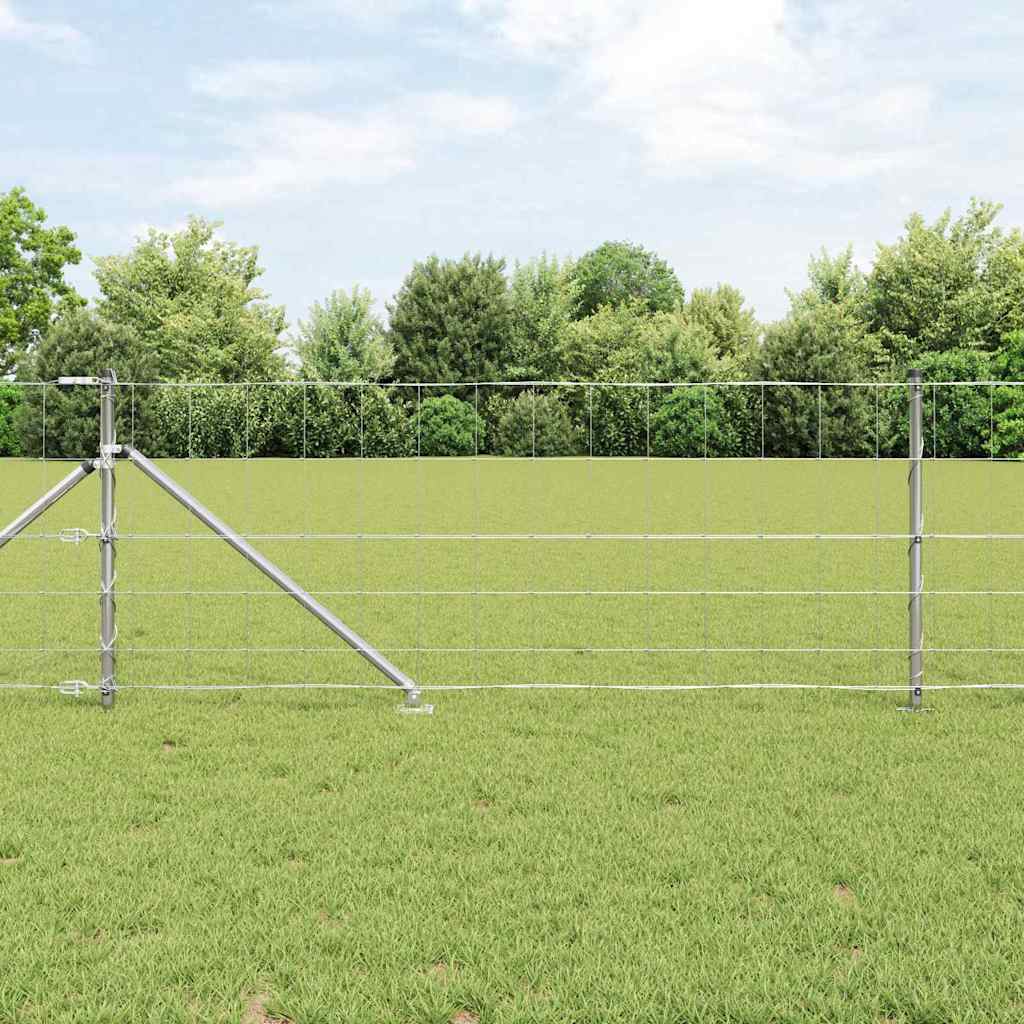 Recinzione in rete saldata con punte 50 x 0,8 m acciaio zincato