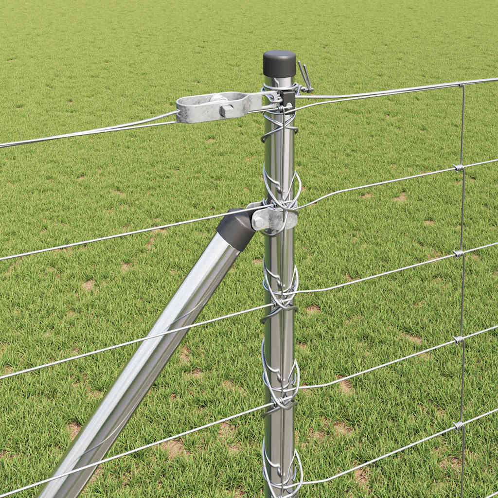 Recinzione in rete saldata con punte 50 x 1,2 m - Acciaio zincato