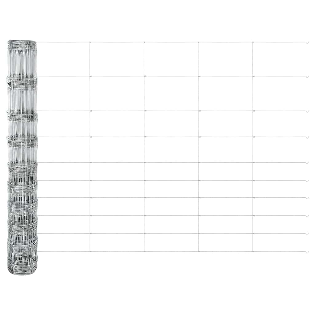 Recinzione in rete saldata con punte 50 x 1,2 m - Acciaio zincato