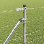 Recinzione in rete saldata zincata 50 x 1,2 m con pali