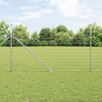 Recinzione in rete saldata zincata 50 x 1,4 m con pali