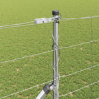 Recinzione in rete saldata zincata 50 x 1,4 m con pali