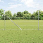 Recinzione in rete saldata zincata 50 x 1,4 m con pali
