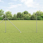 Recinzione in rete saldata zincata 50 x 1,5 m con pali