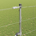 Recinzione in rete saldata zincata 50 x 1,5 m con pali e punte