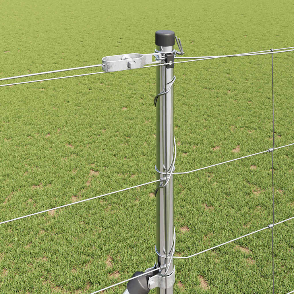 Recinzione in rete saldata con punte 50 x 1,5 m acciaio zincato