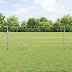 Recinzione in rete saldata zincata 100 x 0,8 m con pali