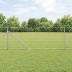 Recinzione in rete saldata zincata 100 x 0,8 m con pali e accessori