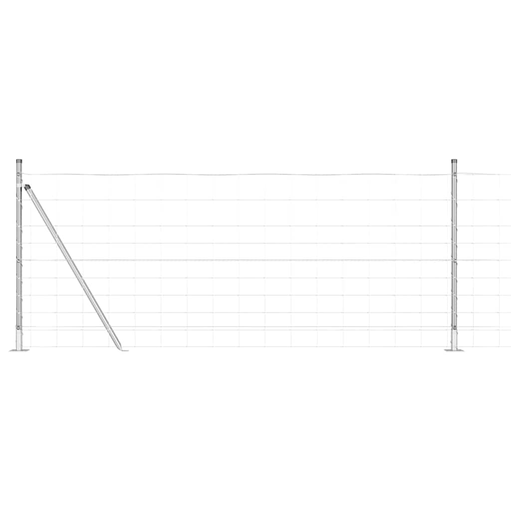 Recinzione Metallica Saldato con Base in Cemento 25 x 1 m