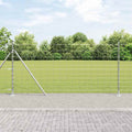 Recinzione Metallica Saldata con Base in Cemento 25x1,2m Acciaio Zincato
