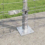Recinzione Metallica Saldata con Base in Cemento 25x1,2 m