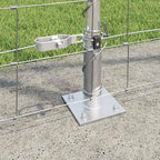 Recinzione Metallica Saldata con Base in Cemento - Acciaio Zincato 25 x 1,4 m