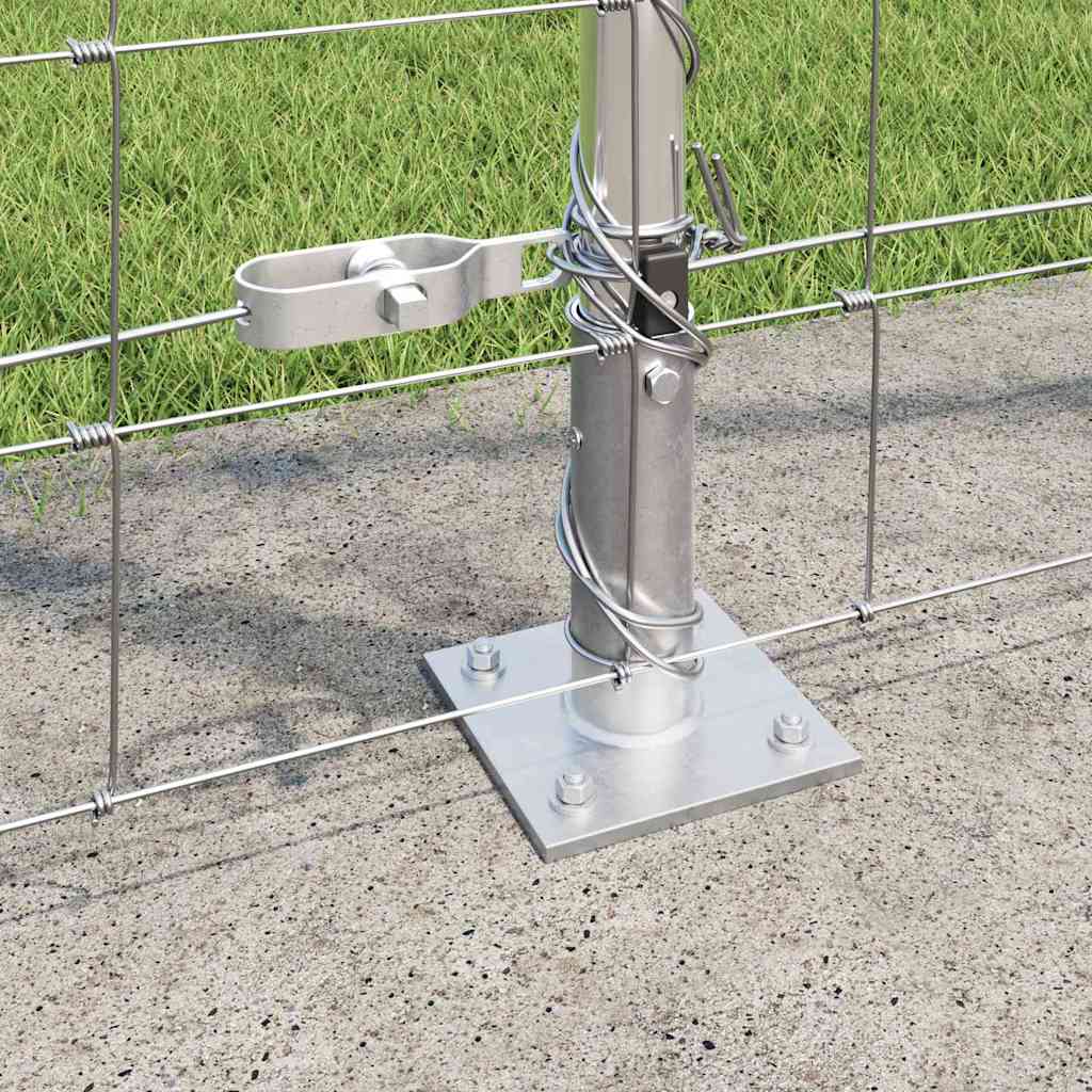 Recinzione Metallica Saldata con Pali e Base in Cemento 25 x 1,4 m