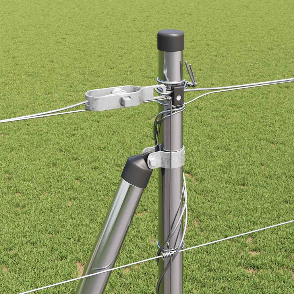Recinzione in rete saldata con base in cemento 25 x 1,5 m acciaio zincato