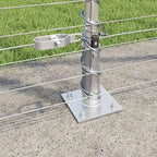 Recinzione Metallica Saldata con Base in Cemento 25 x 1,5 m