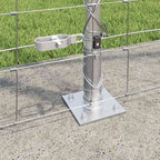 Recinzione Metallica Saldato con Base in Cemento 25 x 1,6 m