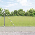 Recinzione Metallica Saldato con Base in Cemento 25 x 1,6 m - Acciaio Zincato