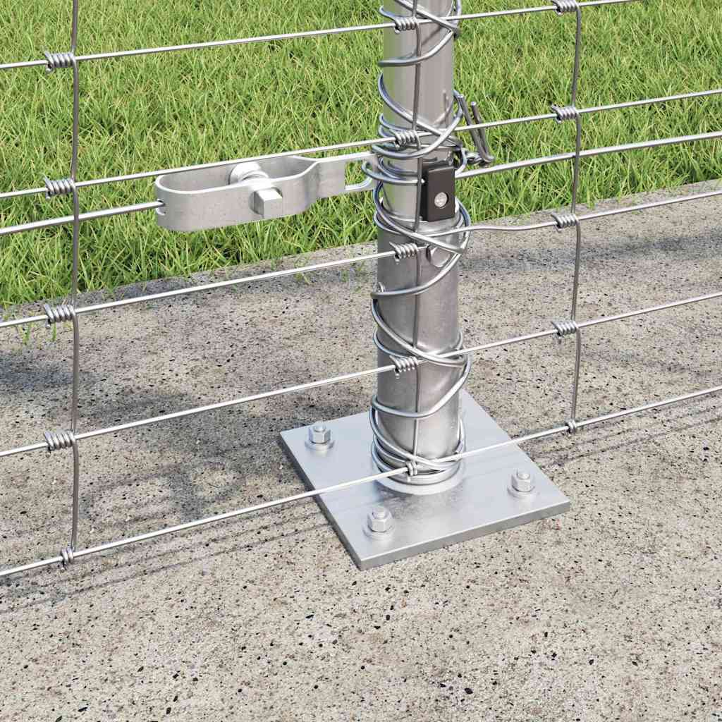 Recinzione in Rete Saldato con Base in Cemento 25 x 1,6 m - Acciaio Zincato