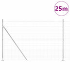 Recinzione in Rete Saldato con Base in Cemento 25 x 1,6 m - Acciaio Zincato