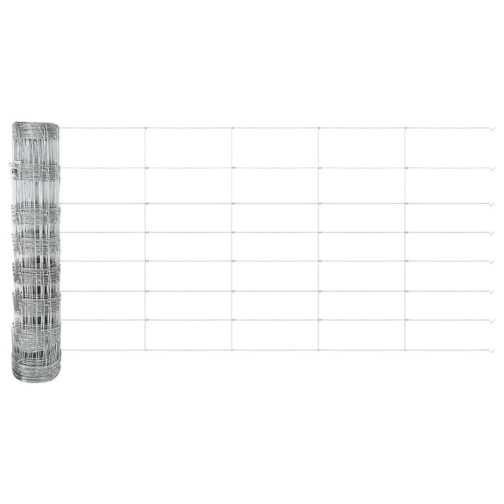 Recinzione Metallica Saldato con Base in Cemento 50x0,8m Acciaio Zincato