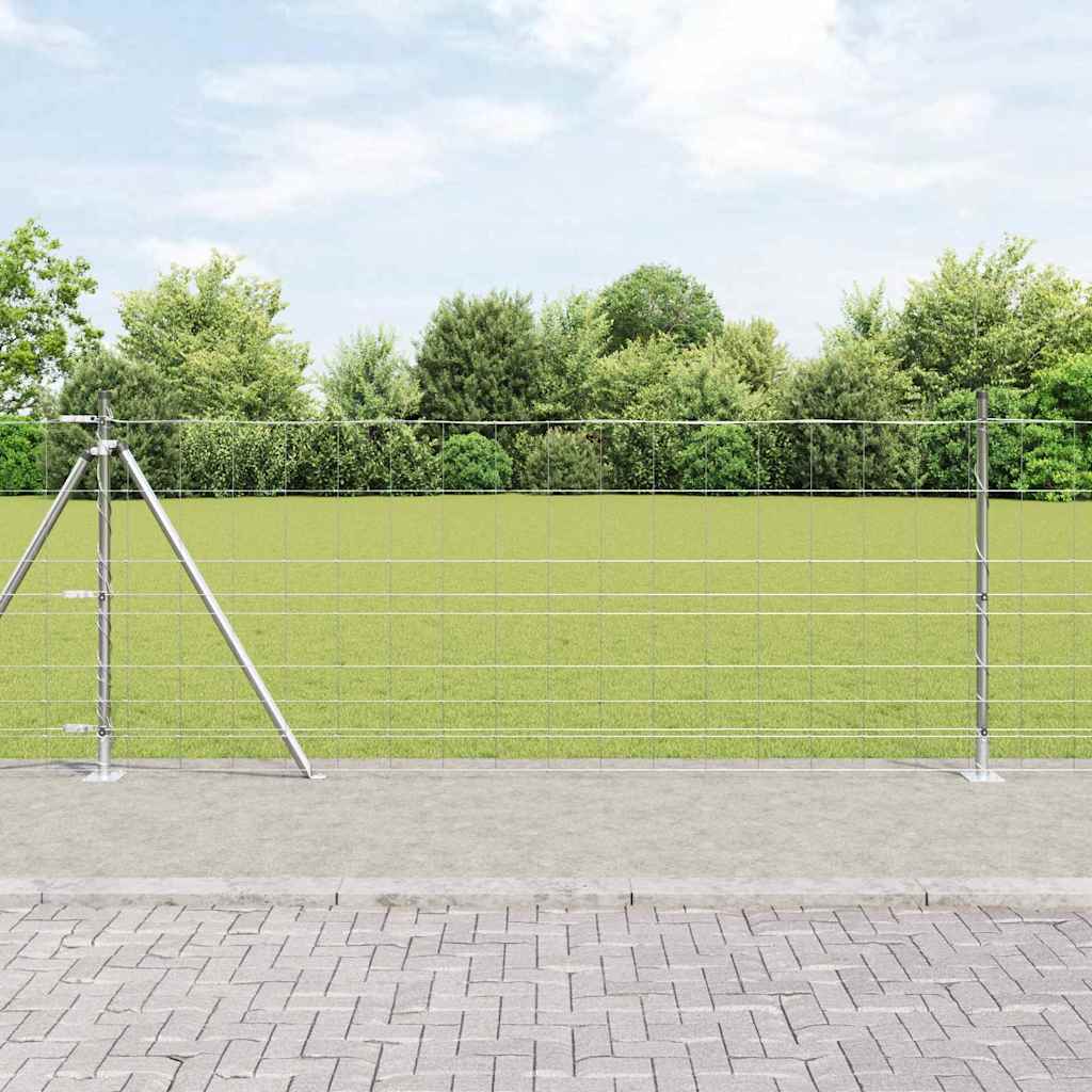 Recinzione Metallica Saldato con Base in Cemento 50x1 m