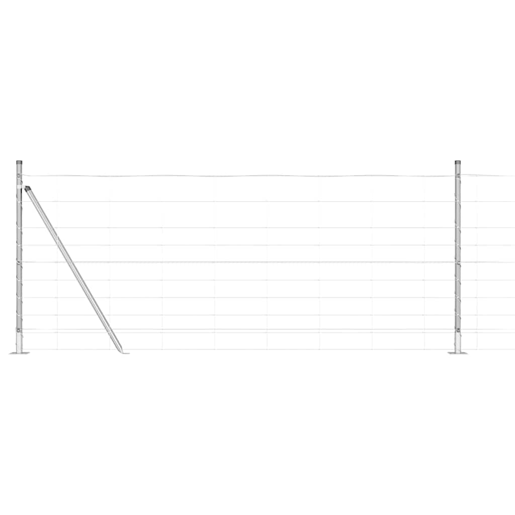 Recinzione Metallica Saldato con Base in Cemento 50 x 1 m