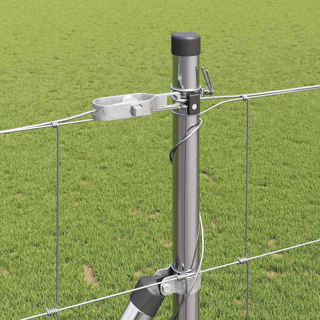 Recinzione Metallica Saldato con Base in Cemento 50x1,4 m