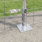 Recinzione Metallica Saldato con Base in Cemento 50 x 1,4 m