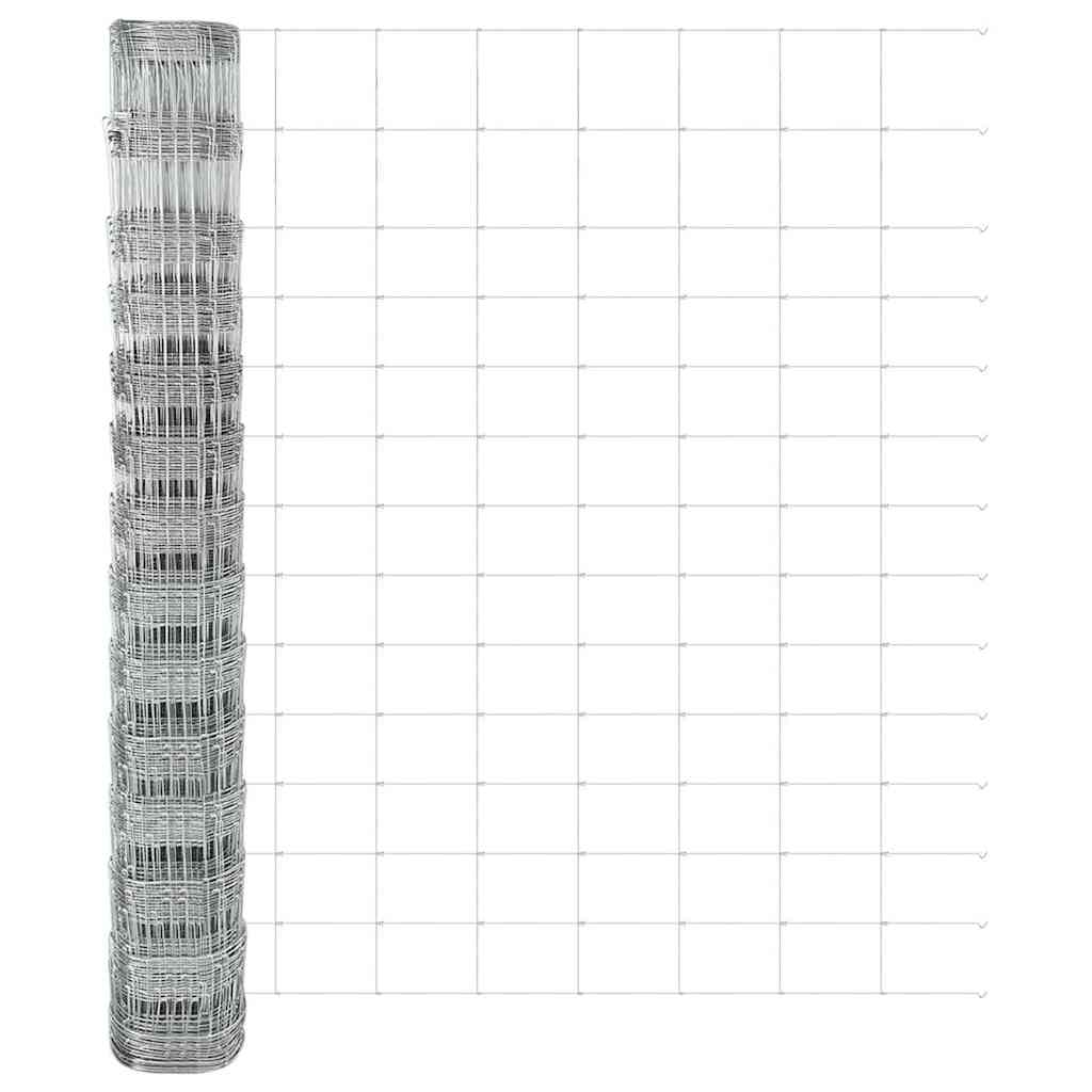 Recinzione Metallica Saldato con Base in Cemento 50 x 1,4 m