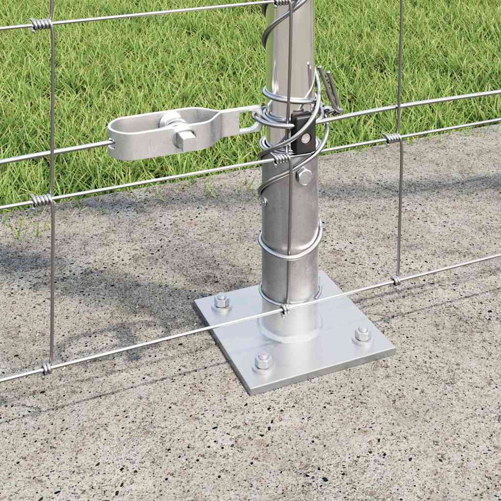 Recinzione Metallica Saldato con Base in Cemento 50 x 1,5 m