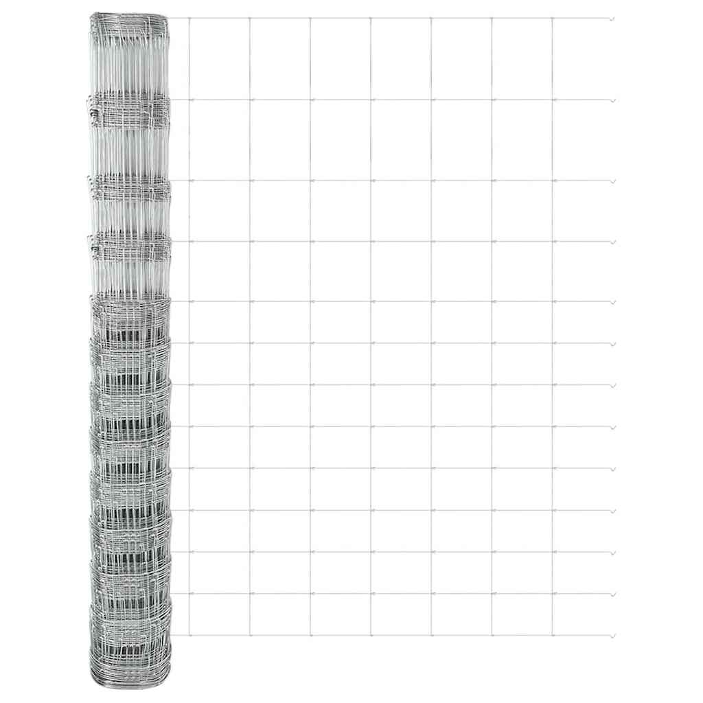 Recinzione Metallica Saldato con Base in Cemento 50 x 1,5 m