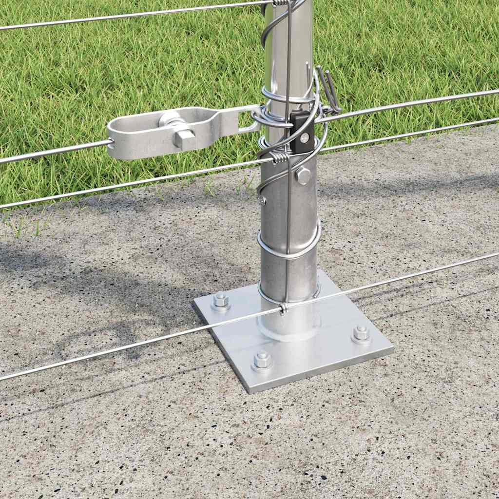 Recinzione Metallica Saldato con Base in Cemento 50 x 1,5 m