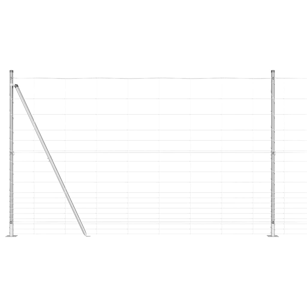 Recinzione Metallica Saldato con Base in Cemento 50 x 1,5 m