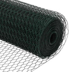Recinzione metallica saldata in rete 10 x 0,6 m con pilastri