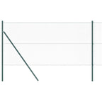 Recinzione metallica saldata 10 x 1,2 m con pali in acciaio rivestito PVC verde