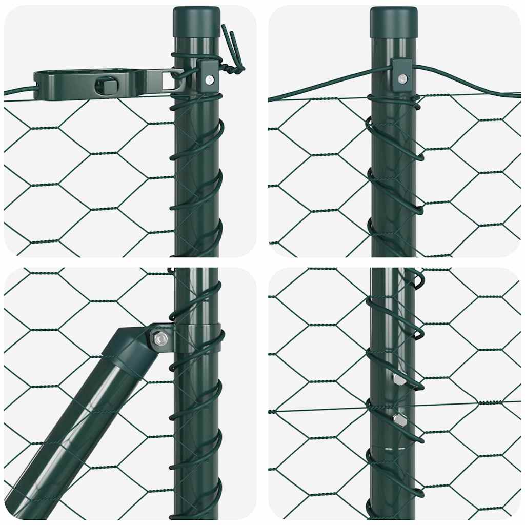 Recinzione metallica saldata in acciaio rivestito PVC - 25 x 1,4 m