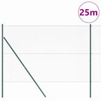 Recinzione metallica saldata in acciaio PVC 25 x 1,6 m con pilastri