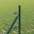 Recinzione metallica saldata in rete 50 x 0,6 m con pilastri in acciaio rivestito PVC
