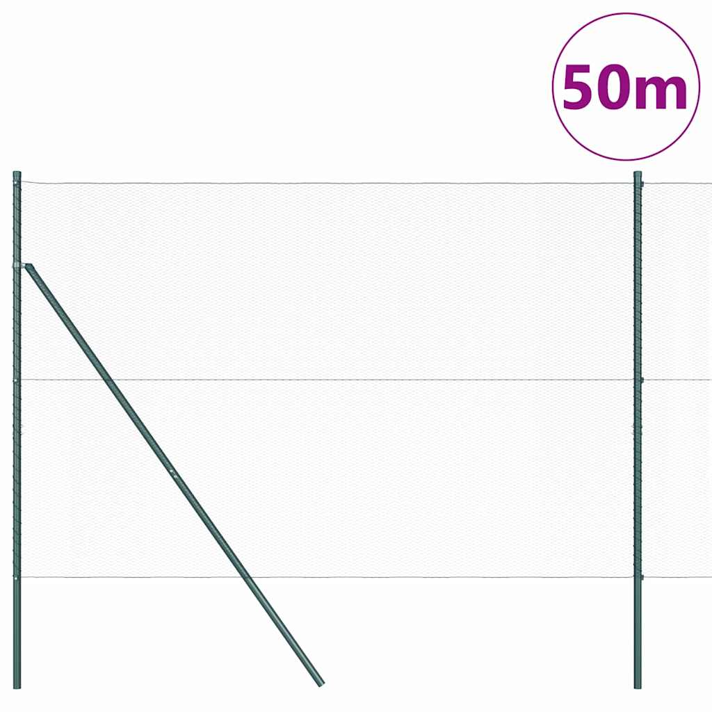 Recinzione metallica saldata in acciaio rivestito PVC - 50 x 1,6 m