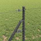 Recinzione metallica saldata 10x0,6 m con pilastri - Acciaio rivestito PVC grigio