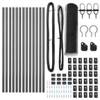 Recinzione metallica saldata in rete 25 x 0,8 m con pilastri